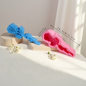 Moule à gâteau en silicone en forme de rose LOVE pour la Saint-Valentin, décoration DIY, antiadhésif, écologique, UNIMOUND - Product Image 5