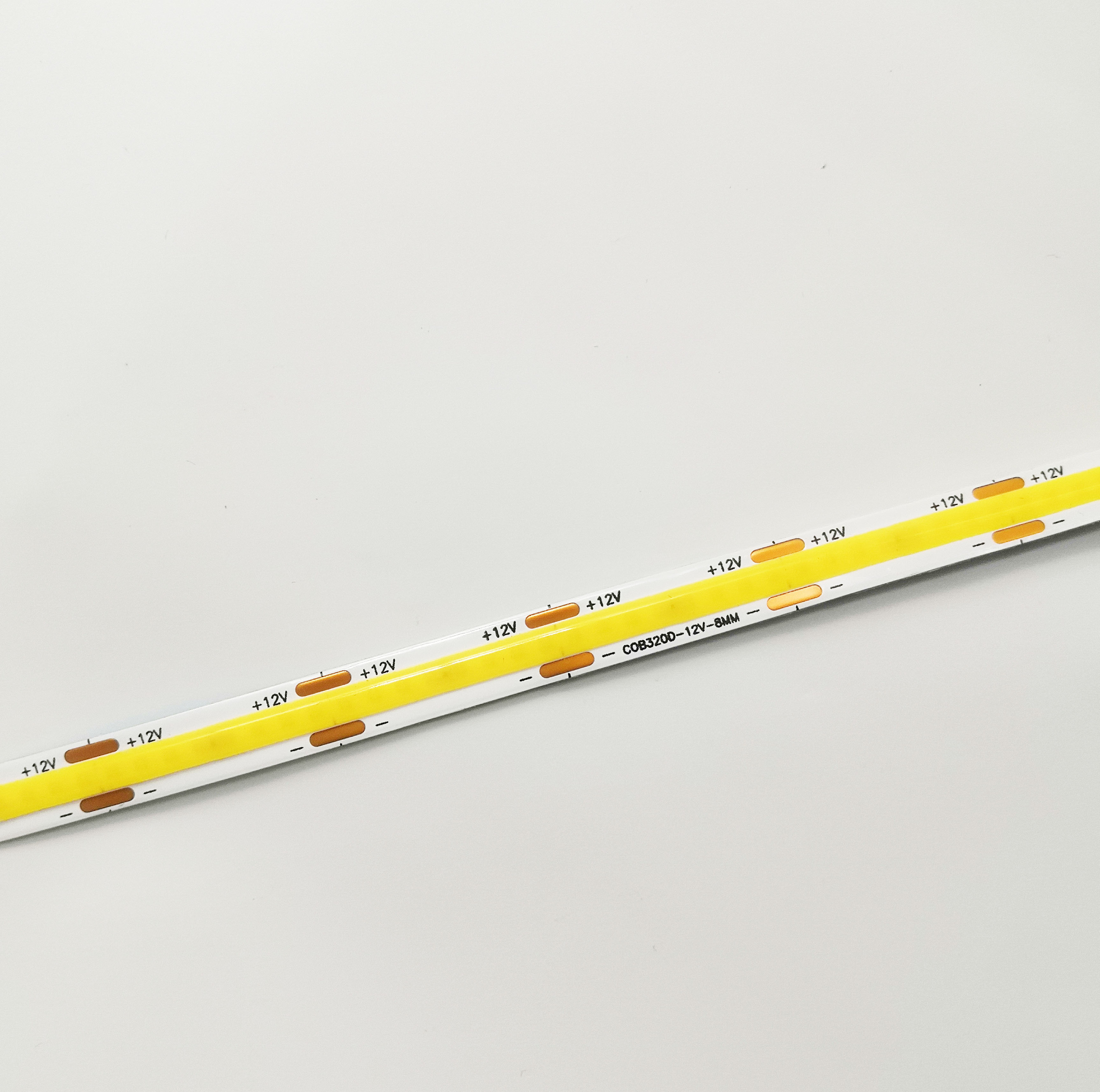 320Leds 8mm Led Cob Strip Light DC12V/DC24V 8W Led Strip Lights for Car Room TV Decorations