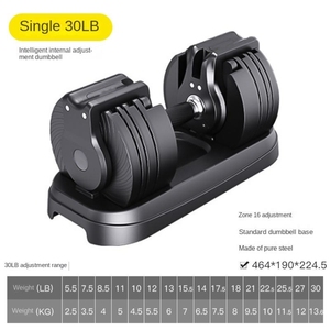 Haltères réglables 40 <span class=keywords><strong>kg</strong></span> – Haltères pour entraînement musculaire des bras à domicile, changement rapide automatique, poignée antidérapante durable, polyvalents - Product Image 3