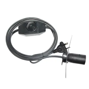 Australie plomb Saa 0.75Mm2 3C lampe au sel cordon d'alimentation E27 support avec interrupteur 304 306 et câble