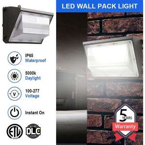 60W dẫn tường gói ánh sáng 7,800 Lumen tương đương 150W HID/HPS 5000k Trắng ấm không thấm nước PC DLC + ul chứng nhận Đèn tường ngoài trời - Product Image 2