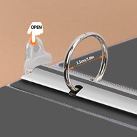 Cuero Vinilo Tapa dura Escuela Oficina Suministros Paisaje Estuche Caja de cartón Organizador de documentos Carpeta de archivos Carpetas de anillas
