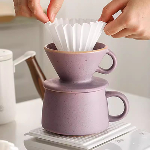 Taza <span class=keywords><strong>de</strong></span> café con filtro <span class=keywords><strong>de</strong></span> cartucho <span class=keywords><strong>de</strong></span> Taza <span class=keywords><strong>de</strong></span> cerámica elaborada a mano para el hogar - Product Image 2