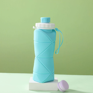 Pajita Plegable de Silicona Creativa, de Grado Alimenticio, Resistente a Altas Temperaturas, 600 ml, para Beber Directamente, Portátil, para Viajes y Actividades al Aire Libre - Product Image 1