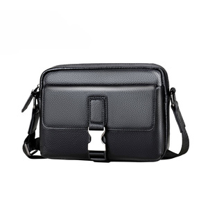 Grand sac à bandoulière en cuir PU pour hommes, sacs à main Vintage, sac à bandoulière imperméable de haute qualité - Product Image 1