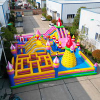 Parc d'attractions gonflable géant de haute qualité en PVC écologique, prix d'usine, conception personnalisée disponible