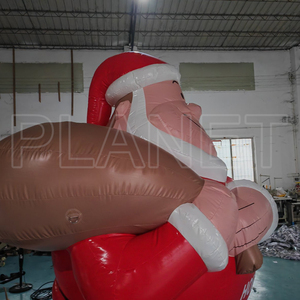 Bán trực tiếp tại nhà máy Ông già Noel bơm hơi khổng lồ bằng PVC cao 3m dùng để trang trí ngoài trời, sân vườn - Product Image 4