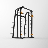 Machine Smith multifonctionnelle avec rack à squats et cage de musculation intégrée, équipement de fitness pour la maison, Smith vertical multifonction avec verrou de sécurité