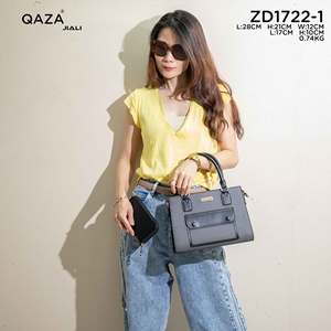 <span class=keywords><strong>QAZA</strong></span> Sac à Main Bandoulière Designer Femme Color-Block Tendance, Sac Épaule 2-en-1 pour Dames - Product Image 3