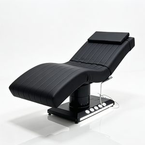 Cama de Masaje Eléctrica de Lujo Beige con 3 Motores, Cama Curva para Tatuajes, Estética Facial, Spa y Pestañas para Salón - Product Image 5