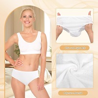 Culottes jetables en coton pour femmes, blanches, douces, respirantes, pour les voyages, l'hôpital, le spa et les situations d'urgence