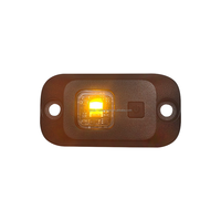Livraison rapide, lumière de dôme tricolore à intensité variable DC12V blanche/rouge/ambre avec plaque plate pour espace de chargement, garantie de 2 ans, usine GNSOURCE