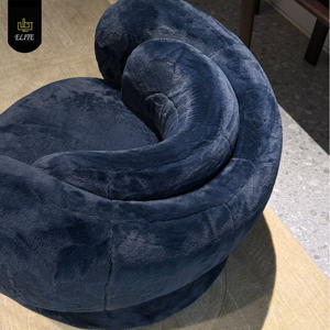 Sillón de ocio de Metal <span class=keywords><strong>Lin</strong></span> de lujo moderno, reposabrazos bajo, nuevo diseño, sala de estar de Hotel, sofá individual Perezoso - Product Image 3