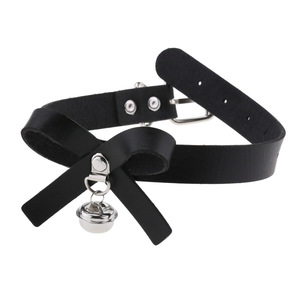 Adjustable Bondage Choker Collar Neck Ring Bowknot Bell Charm Pendant Women's Fashion <strong>Jewelry</strong> Gift Necklace for Girls - Product Image 2