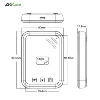 Lector/Escritor de Tarjetas RFID de Escritorio con Interfaz USB 13.56Mhz, Compatible con Tarjetas NFC, MIFARE DESF EV1/EV2/EV3 HID Iclass