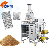 Machine automatique d'emballage de sachets de granulés de sucre 5g/10g: sel, épices, haricots, dattes, noix, scellage 4 côtés
