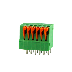 Bloques de terminales de paso de 2,54mm, conector eléctrico push-in para pcb 6A - Product Image 1