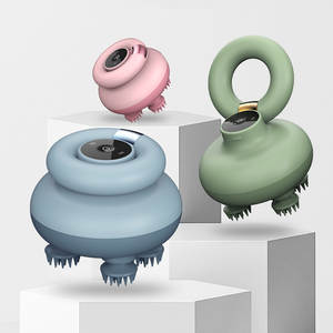 2022 Neuer Mechanischer 2-Gang-Einstellung <span class=keywords><strong>3D</strong></span> Tiefenmassage Vibrierender Leichtgewichtiger Mini-Körper Silikon-Kopf Kopfhaut-Massagegerät - Product Image 1