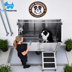 PETSPROOFING Vasca per Toelettatura Cani XL Ecologica Personalizzabile, Stazione di Lavaggio Multifunzionale per Animali - Product Image 1