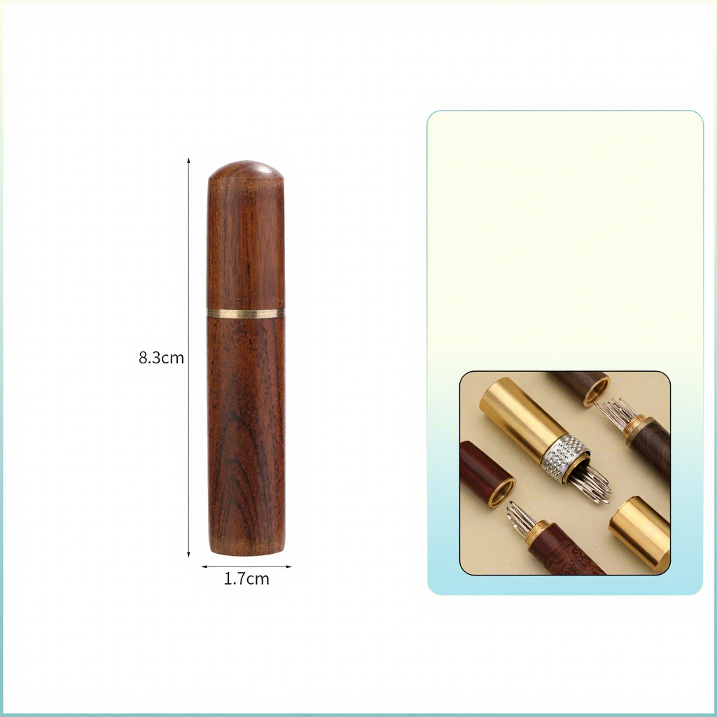 Tube d'aiguille en palissandre-cuivre étroit-173g