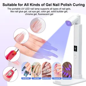 Lámpara UV LED para Uñas, Mini Lámpara UV para Manicura, Secador de Uñas Ultravioleta, Lámpara de Pie Profesional - Product Image 2