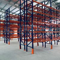 Étagères de stockage à palettes sélectives réglables en acier robuste à 5 niveaux avec protection antirouille pour entrepôt
