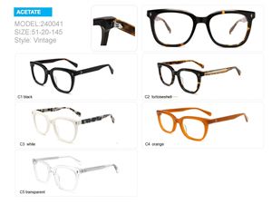 Modello 240041 quadrato acetato montatura ottica Vintage acetato occhiali da vista logo personalizzato montatura Ready Stock occhiali <span class=keywords><strong>l</strong></span> retrò - Product Image 6