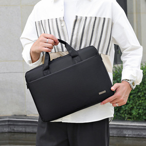 Waterproof Oxford Laptop <b>Bag</b> Business Briefcase Durable Portable Shockproof Polyester Men Women Leather <b>Computer</b> Briefcase - Product Image 6