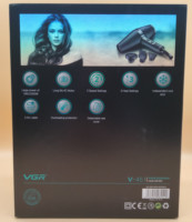 Sèche-cheveux professionnel Vgr V-451 1800-2000w avec moteur AC, sèche-cheveux de salon avec buse concentratrice