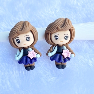 カスタムアニメアクセサリーマーメイドリトルガールプリンセスクラフトフラットバックレジン - Product Image 4