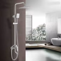 Chine En Vrac Salle De Bains Sanitaires Exposés Mur Monté Pluie Douche Robinet Thermostatique Chrome Finition Massage Jet Ensemble Complet