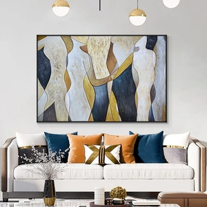 Pintura Original Minimalista Personalizada, Arte de Pared Hecho a Mano, Decoración del Hogar, Lienzo Abstracto, Pintura Acrílica Texturizada en 3D - Product Image 4