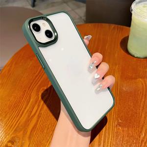 เคสโทรศัพท์สำหรับ iPhone 17 Pro Max สีพื้นเรียบง่าย ร่องโลหะ โปร่งใส ป้องกันการกระแทก ครอบคลุมทั้งตัวเครื่อง - Product Image 5