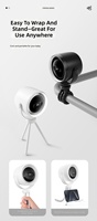 Ventilateur portable flexible Octopus ClipTripod pour poussette, mini ventilateur double rechargeable 10000 mAh avec lumière LED longue durée