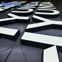 Lettres lumineuses avec logo personnalisé, enseignes LED pour entreprises, extérieur, magasins, bâtiments d'entreprise, décoration de magasins de détail