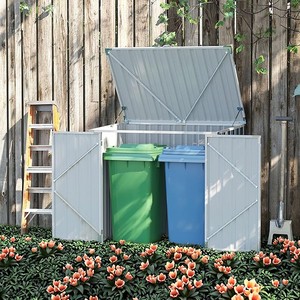 EST15586-H140 <span class=keywords><strong>Abri</strong></span> de rangement en métal <span class=keywords><strong>pour</strong></span> <span class=keywords><strong>extérieur</strong></span>, jardin, piscine, patio, <span class=keywords><strong>abri</strong></span> à outils, bac à déchets, <span class=keywords><strong>abri</strong></span> de jardin, <span class=keywords><strong>abri</strong></span> de rangement <span class=keywords><strong>pour</strong></span> piscine, <span class=keywords><strong>abri</strong></span> de rangement <span class=keywords><strong>pour</strong></span> patio, direct usine - Product Image 1