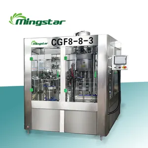 CGF8-8-3 automatic small scale bottle rinsing filling and capping machine price drinking water liquid filling machine