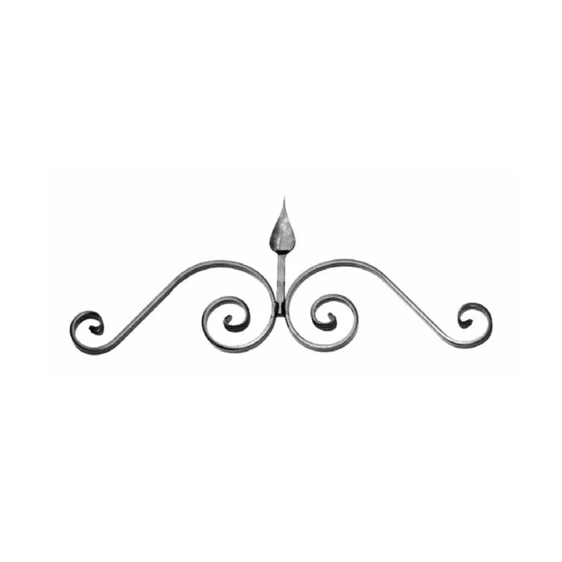 factory cheap Forged iron door decoration Luxury wrought iron security decorative gate top