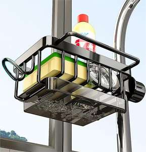 Colgador <span class=keywords><strong>de</strong></span> pared multifuncional, ahorro <span class=keywords><strong>de</strong></span> espacio, cocina, grifo extraíble, <span class=keywords><strong>escurridor</strong></span> <span class=keywords><strong>de</strong></span> fregadero, estante seco, jabonera, soporte <span class=keywords><strong>de</strong></span> drenaje <span class=keywords><strong>de</strong></span> almacenamiento - Product Image 1