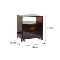 Table d'appoint minimaliste moderne, table d'extrémité de canapé, table d'angle, étagère de rangement de chevet, petite table basse pour la maison
