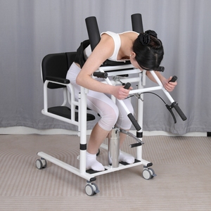 Manual Transfer <b>Chair</b> for <b>Elderly</b> Patient Care-Lightweight Adjustable Control 130kg Capacity Rehabilitation Mobile Nursing - Product Image 2