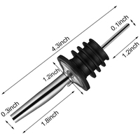 Outils de bar personnalisés : Bec verseur pour jus, liqueur, huile d'olive, vin – Idéal pour le barman