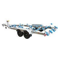 Remorque de bateau tout-terrain en aluminium, adaptée aux bateaux de moins de 6,5 m, légère et ultra durable