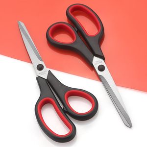 Ciseaux de 8 pouces à poignée en caoutchouc, petits, pour usage industriel, domestique, scolaire, bureau, étudiant, couturier - Product Image 4