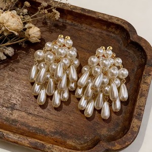 Pendientes de Araña Vintage con Perlas de Imitación Redondas Blancas y Borlas, Joyería de Fiesta para Mujer, Plata 925 - Product Image 2