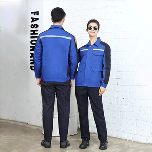 Kustom Logo High-Vis lengan panjang pakaian kerja tahan lama Konstruksi Industri seragam teknik untuk pakaian kerja - Product Image 3