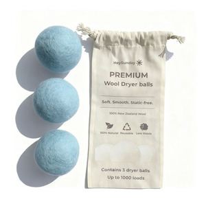 Boules de séchage en <span class=keywords><strong>laine</strong></span> TAIXIANG 2026, best-seller au Canada, boules en feutre réutilisables faites à la main, 7cm-10cm - Product Image 4