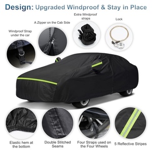 Funda Impermeable para Coche Completa para BMW Serie 6 2011-2018 y M6 2005-2011 con Cierre, Resistente al Viento, a la Lluvia y a la Nieve - Product Image 2