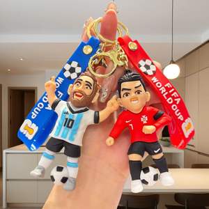Llavero de Fútbol con Diseño de Camisetas de <span class=keywords><strong>Estrellas</strong></span> como Cristiano Ronaldo y <span class=keywords><strong>Messi</strong></span>, Pequeño Regalo para Fanáticos - Product Image 5
