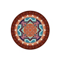 Posavasos de disco flexible de cerámica sublimación almohadillas de agua calentadas mesas de melamina comida